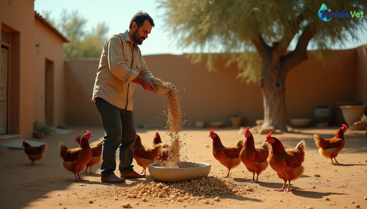 Alimentation poule pondeuse Tunisie : la ration qui booste la ponte